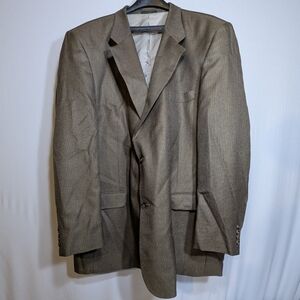 Silk Suit Coat Blazer Single Breasted Wool J. Madison of New York Business